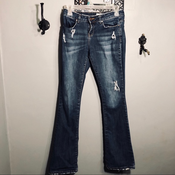 ladies flare leg jeans